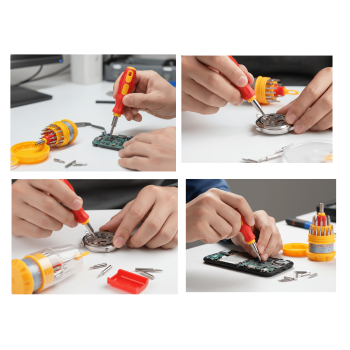 ® 31 Parça Saatçi ve Telefoncu Onarım Tornavida Seti Hassas Tornavida Seti