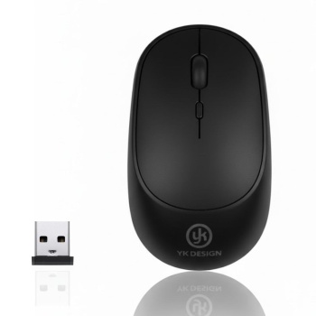 Biyomak® Siyah Renkli Ergonomik Sessiz Kablosuz Mouse – USB Alıcılı, Ofis ve Oyun İçin Konforlu Bilgisayar Faresi MS6310