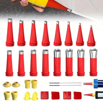 Biyomak®30 Parça Silikon Kalafat Mastik Alet Seti Mastik Ucu