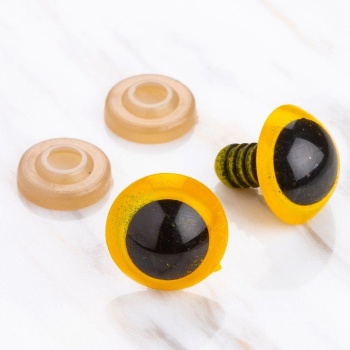 ® Loren 16 mm Sarı 5 Çift Amigurumi Göz