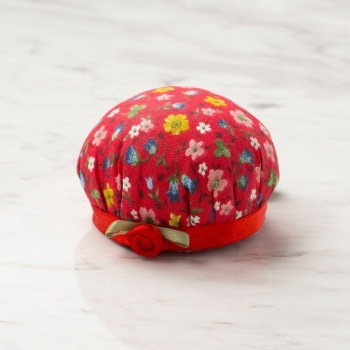 ® Loren Kola Takılabilir Kırmızı çiçekli iğnedanlık