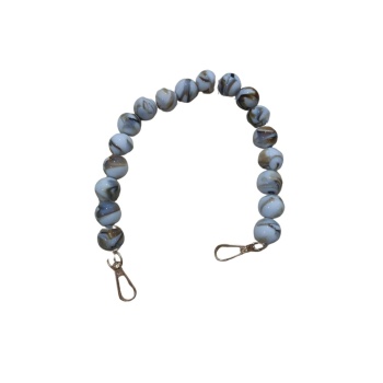 Biyomak® Çanta Askısı 40 cm Akrilik Yuvarlak Beyaz