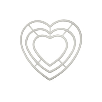 ® Kalp Makrome Halkası 3lü 20 cm