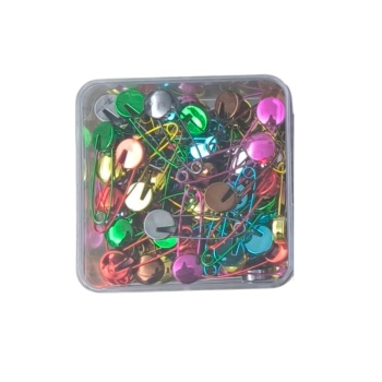 ® Çengelli İğne Kilitli Bebe Renkli Küçük 100 Adet