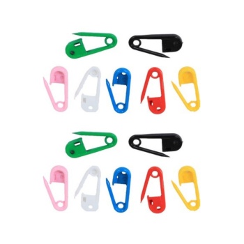 ® Çengelli İğne Plastik Renkli 10 Adet 2 cm