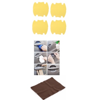 ® 5li Set Araba Kapı Kolu Koruyucu Çizilme Önleyici Şeffaf Sticker Film Koruma Seti