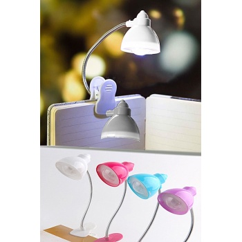 Biyomak® Masaüstü Klipsli Bükülebilir Kitap Okuma Led Işık