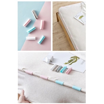 ® 12 Adet Yorgan Kılıfı Ve Çarşaf Sabitleyici Kaydırmaz Nevresim Örtü Klipsleri