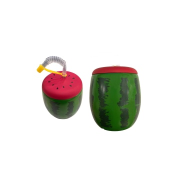 Biyomak® Karpuz Tasarımlı Pipetli Suluk 900 ML