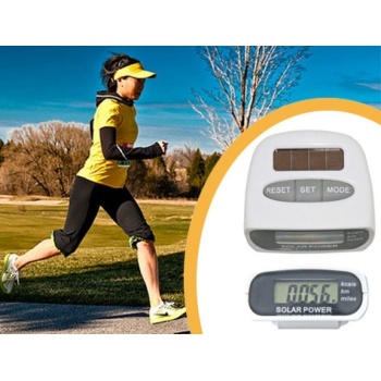 Biyomak® Güneş Enerjili Pedometre ve Kalori Ölçer Adımsayar