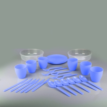 ® Piknik Seti 6 Kişilik Çantalı 32 Parça