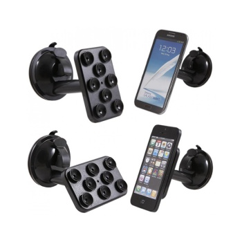 Biyomak® Araç İçi Telefon-Tablet-Navigasyon Tutucu-(8 Vantuzlu Döner Başlıklı)