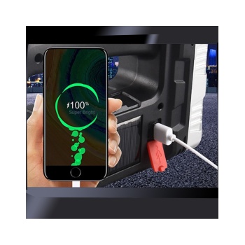 Biyomak® El Feneri Solar Panelli Ledli Powerbank Cob Fener