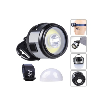 Biyomak® Kafa Lambası Kafa Feneri Şarjlı Profesyonel COB Fener 7 Modlu