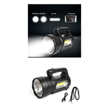 Biyomak® Profesyonel Ultra Güçlü LED El Feneri - Yüksek Performanslı 900 Lümen Aydınlatma