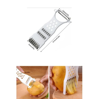 ® Rende Soyacak 5 Fonksiyonlu Sebze Meyve Soyucu Patates Havuç Salatalık Zencefil Doğrayıcı