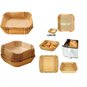 Biyomak® Airfreyer Fritöz Kağıdı Kare XL / XXL 50li