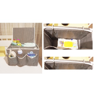 ® Tutturma Aparatlı Bebek Beşik Başucu Düzenleyici Kapaklı 5 Bölmeli Organizer