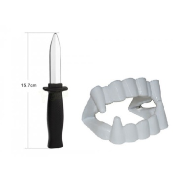 ® Vampir Dişi - Şaka Bıçağı - Tiyatro Oyun Seti 2li Set