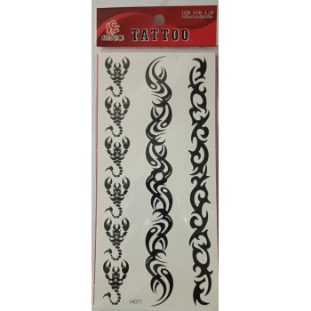 ® Geçici Dövme Şablonu 3lü - M071