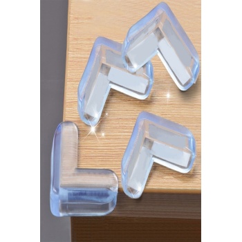 ® 8 Lİ Masa Sehpa Köşe Koruyucu Silikon- Çocuk Koruma Aparatı