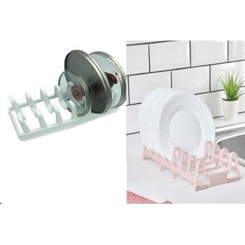 Biyomak® 2li Set Tencere Kapağı Organizeri Ve Pratik Tabaklık