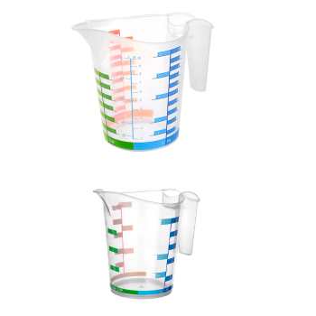 ® Ölçü Kabı Dereceli Renkli 1000 ML + 500 ML Set