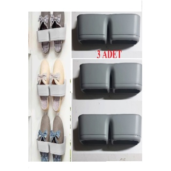 ® 3 Adet Banyo Terlik Tutucu - Kapı Arkası Pratik Raf - Terlik Tutucu