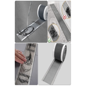 ® 4 Metre Yapışkanlı Banyo Gider Koruyucu Saç Toplayıcı – Gider Böcek Koruyucu Gider Süzgeci