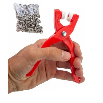 Biyomak® Yuvarlak Halkalı Kuş Gözü Pensesi 9.5 Mm - Bebek Elbise Çıtçıt Montaj Seti 100Lü