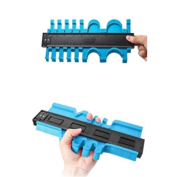 ® Büyük Boy Kalıp Çıkarma  Kontur Ölçüm Cihazı Ahşap Fayans Şekillendirme Kalıbı 24 Cm