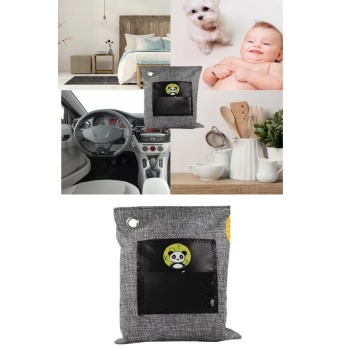 ® Hava Temizleme Torbası 100g Araba- Dolap- Banyo- Evcil Hayvan Koku Giderici- Bambu Kömür Koku Emici