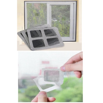 Biyomak® 10 Adet Yapışkanlı Kesilerek Kullanılabilir Yırtık Kapı-Pencere Sinekliği Onarım Tamir Bandı