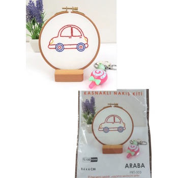 Biyomak® Nakış Kitleri Kasnaklı 8.6 X 6 cm Araba