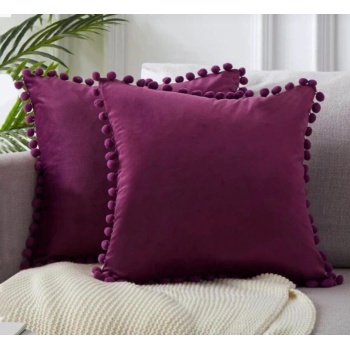 Biyomak® 2li ponponlu kırlent kılıf seti 40 x 40