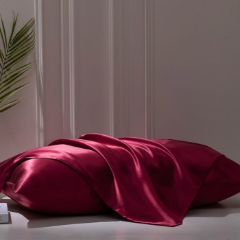 Biyomak® Antibakteriyel Terletmeyen İpek Saten Yastık Kılıfı 2li 50x70 Bordo