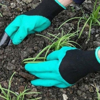 ®  Toprak Kazma Ekme Çapalama İçin Korumalı Bahçe Bahçivan Eldiveni
