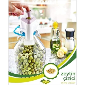 ®  Kolay Zeytin Dilme Çizme Aparatı Pratik Kolay Zeytin Çizici Alet