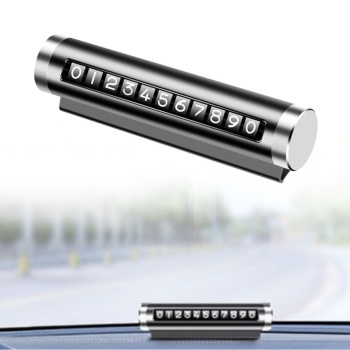 ®  Alüminyum Kasa Siyah Renk Çevirmeli Araç Içi Telefon Numaratörü Park Oto Numaratörü