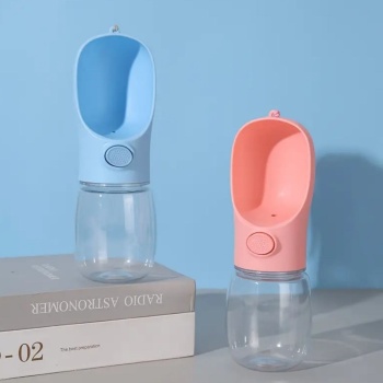 Biyomak® Taşınabilir Butonlu 350 ml Evcil Hayvan Suluğu