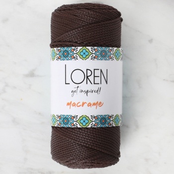 Biyomak® Loren Macrame Kahverengi El Örgü İpi - RM 0210 - 34338