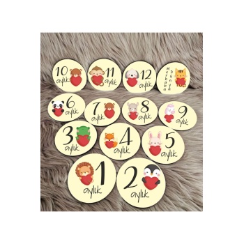 Biyomak® Sevimli Hayvan Bebek Kartları