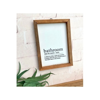 Biyomak® Banyo Bathroom Definition Ahşap Çerçeve