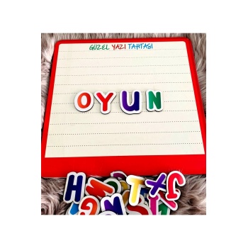 Biyomak® Ahşap Bultak Harfler Yazı Tahtası