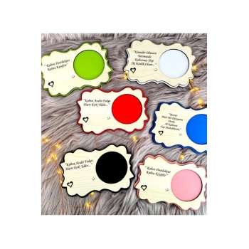 Biyomak® Ahşap Fincan Altlığı 6lı Kahve Altı