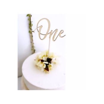 Biyomak® Ahşap One Pasta Süsü