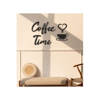 Biyomak® Coffee Time Ahşap Duvar Dekoru