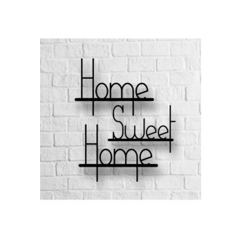 Biyomak® Home Sweet Home Yazılı Ahşap Tablo