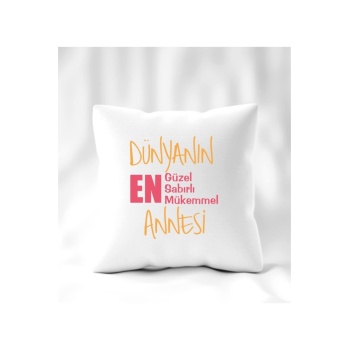 Biyomak® Anneler Günü Dünyanın En Anne Model Yastık