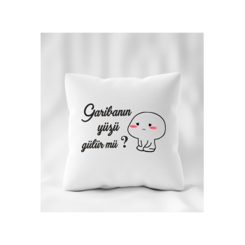 Biyomak® Garibanın Yüzü Gülür Mü ? Baskılı Yastık